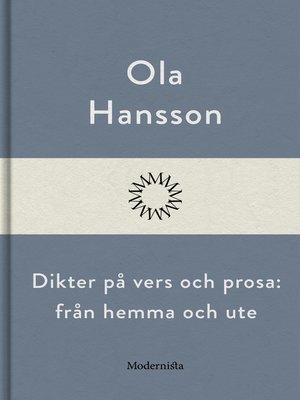 cover image of Dikter på vers och prosa